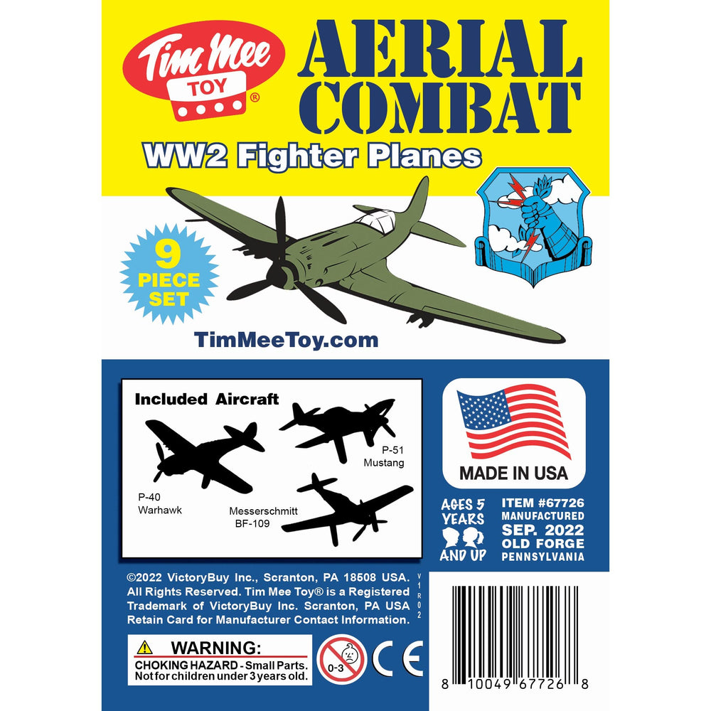 TimMee WW2 Fighter Ace Planes, USA-made toys for lasting fun
