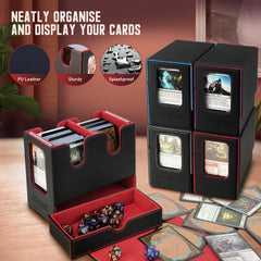 TiMOVO MTG deck box six dividers for organized card sorting