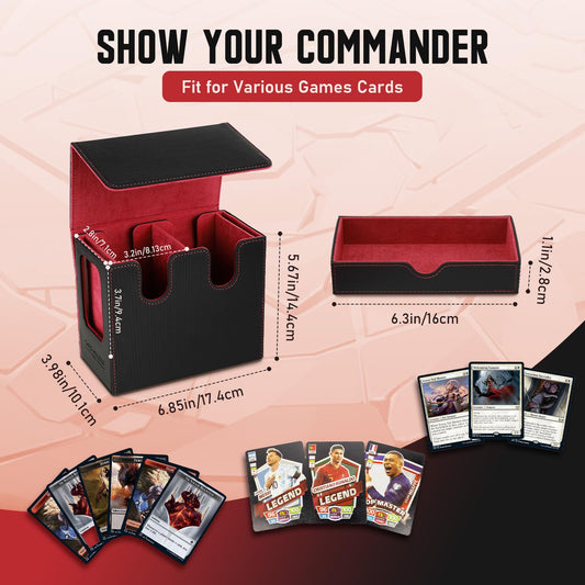 TiMOVO MTG deck box interior with dice tray for secure gameplay accessories