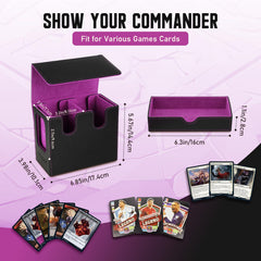 TiMOVO MTG deck box with dice tray keeps dice organized during battles