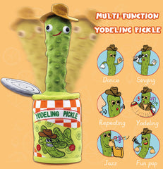 Timozo Yodeling Pickle soft-touch fabric close-up for gentle hugs