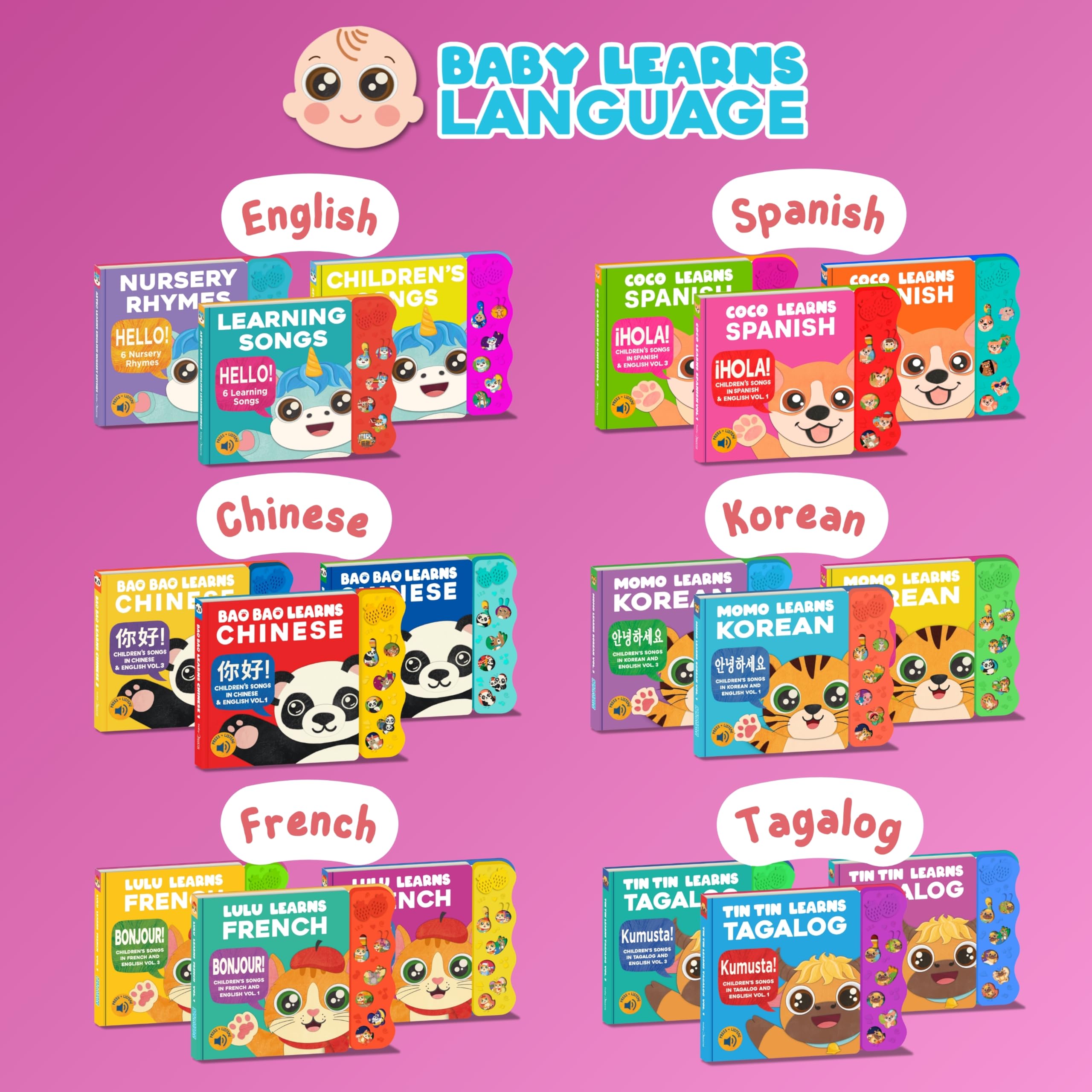 Gift-ready Tin Tin Learns Tagalog packaging ideal for celebrations.