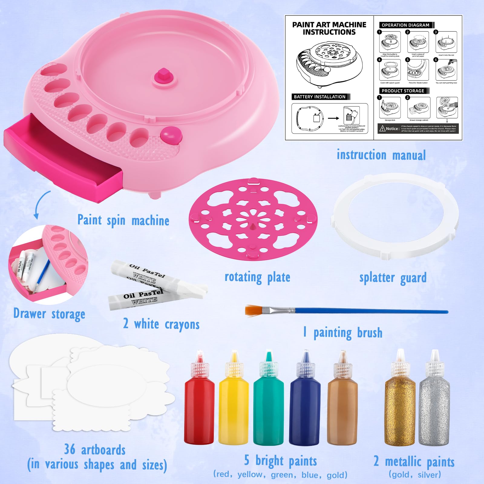 TingingYuli all-in-one painting kit for quick setup and organized storage