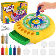 TingingYuli paint spin art machine in action for kids' creative sessions