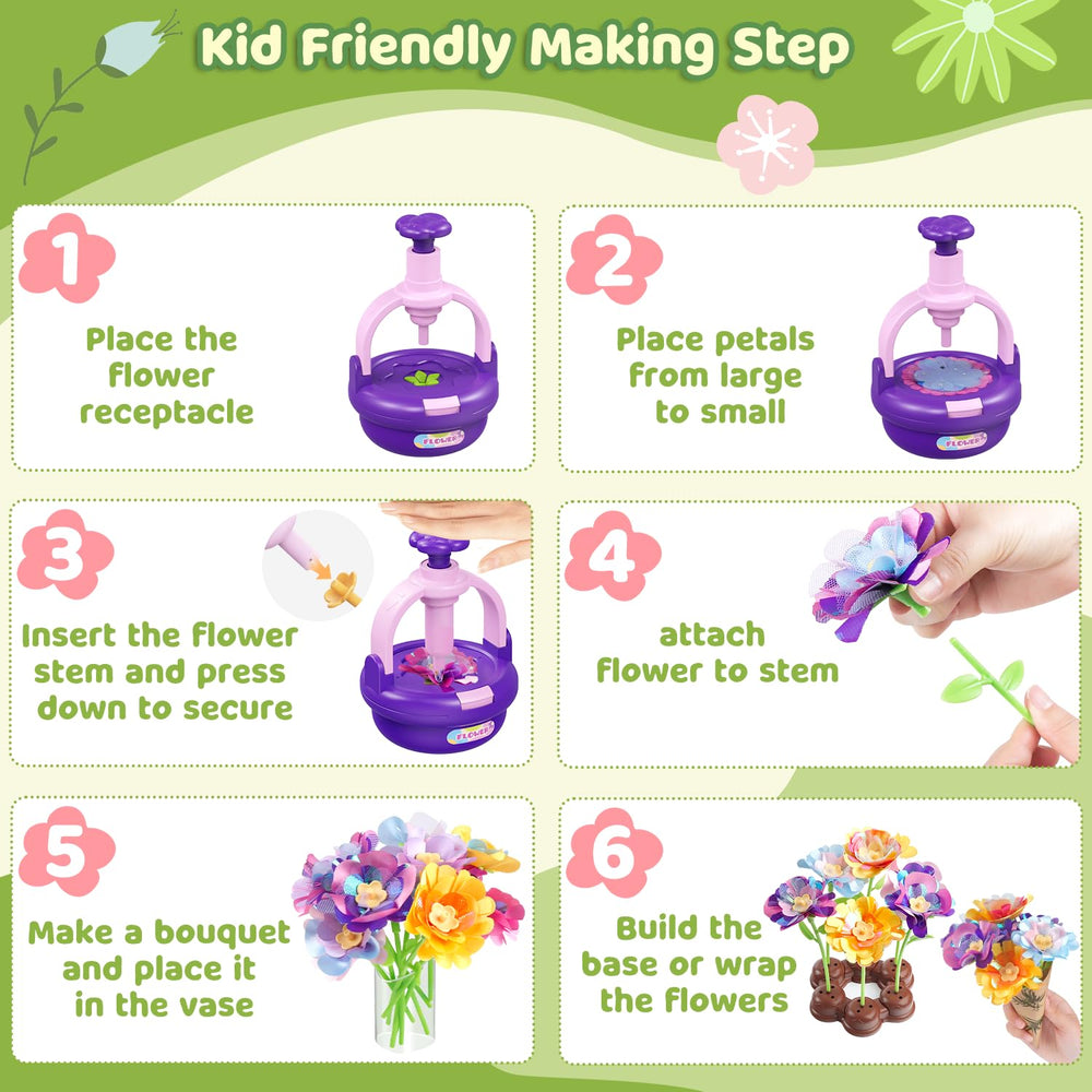 TingingYuli press machine flower kit: tactile operation with detaching base for easy storage.