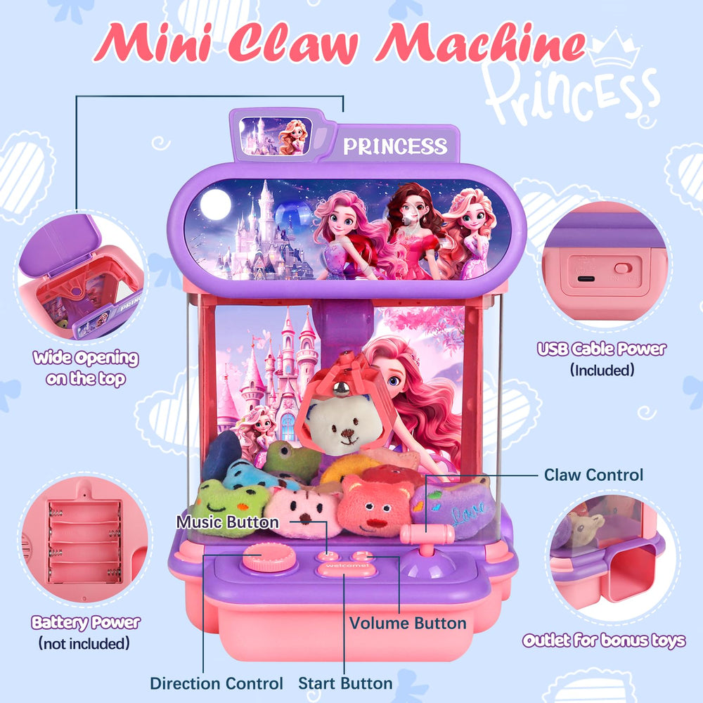 tingingyuli Princess Claw Machine control joysticks for precise prize grabbing