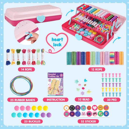 TingingYuli three-layer storage compartment organizes beads, buttons, and strings