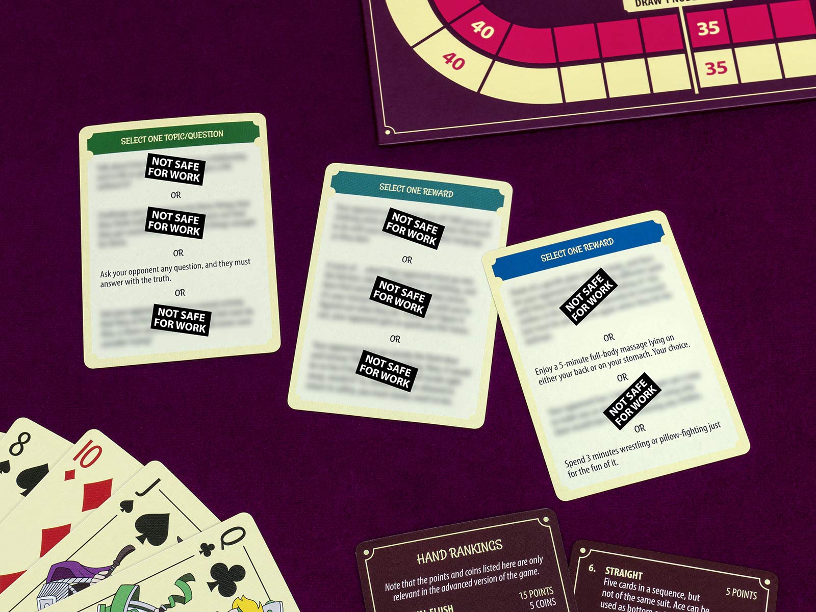 Tingletouch Finish line token adds a thrilling finale to your night.