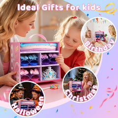 Tinkkorz Storage box keeps dress-up pieces organized.