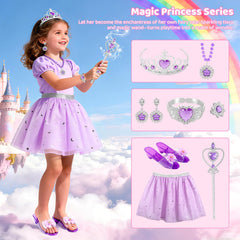 Tinkkorz Rainbow hairpin and wand add color to princess looks.