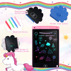 Tinlade 12-pack LCD writing tablets green doodle board for kids, portable drawing
