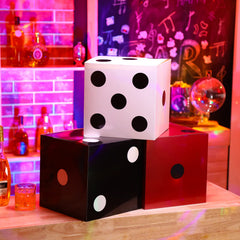 Tinlade casino party table decor dice enhance centerpiece versatility
