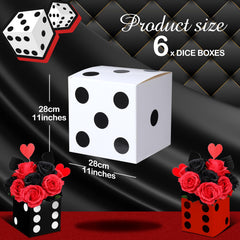 Tinlade white 11-inch dice box adds bright contrast for game night setups