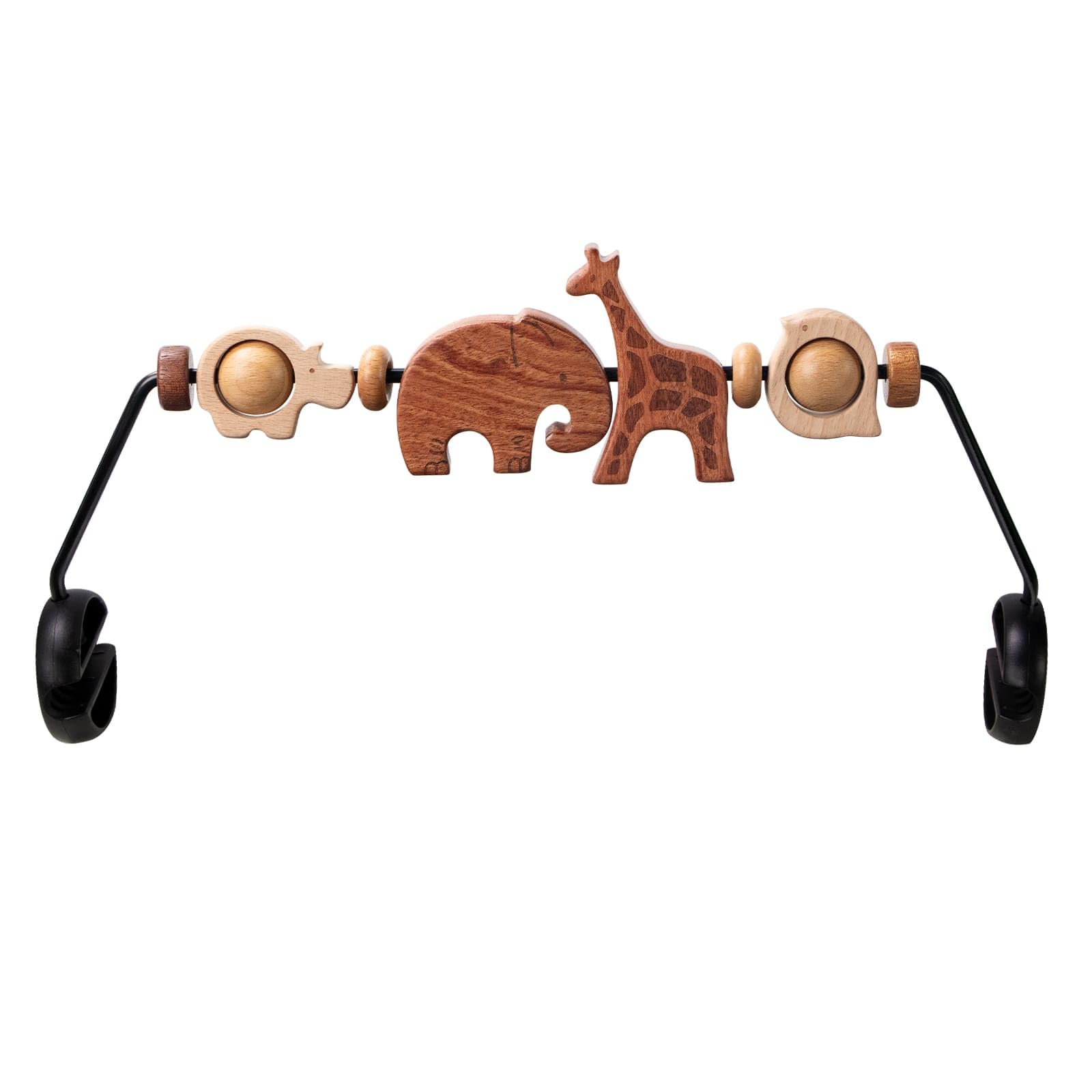 TinlyFinly baby bouncer bar animals rotation for visual tracking during play