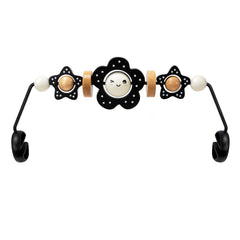 TinlyFinly Baby Bouncer Toy Bar assembly showing secure fittings for compatibility during play