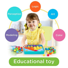 TINOTEEN Button Art Toy perfect gift for toddlers' early learning