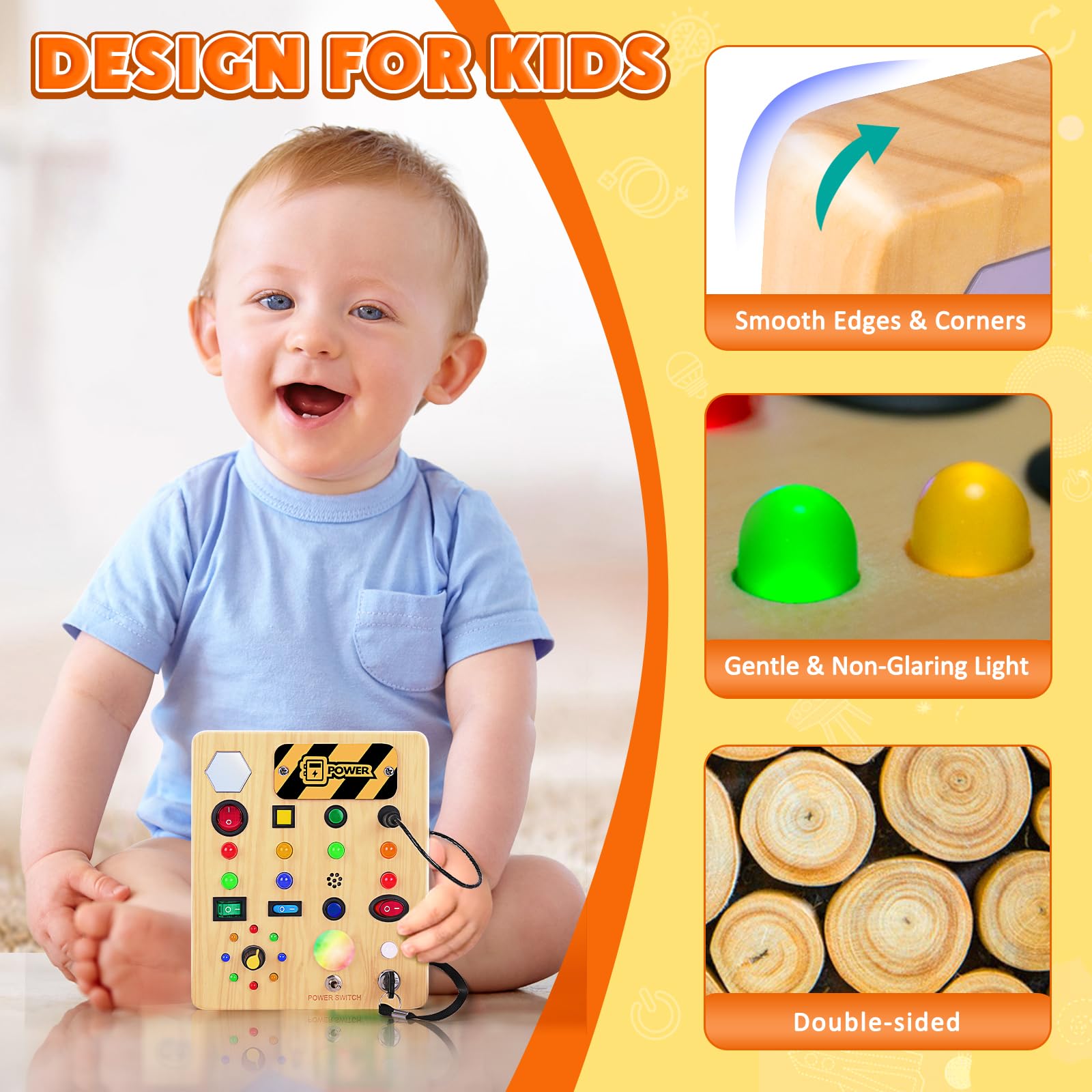 TINTECUSA Busy Board buttons knobs for tactile learning and discovery