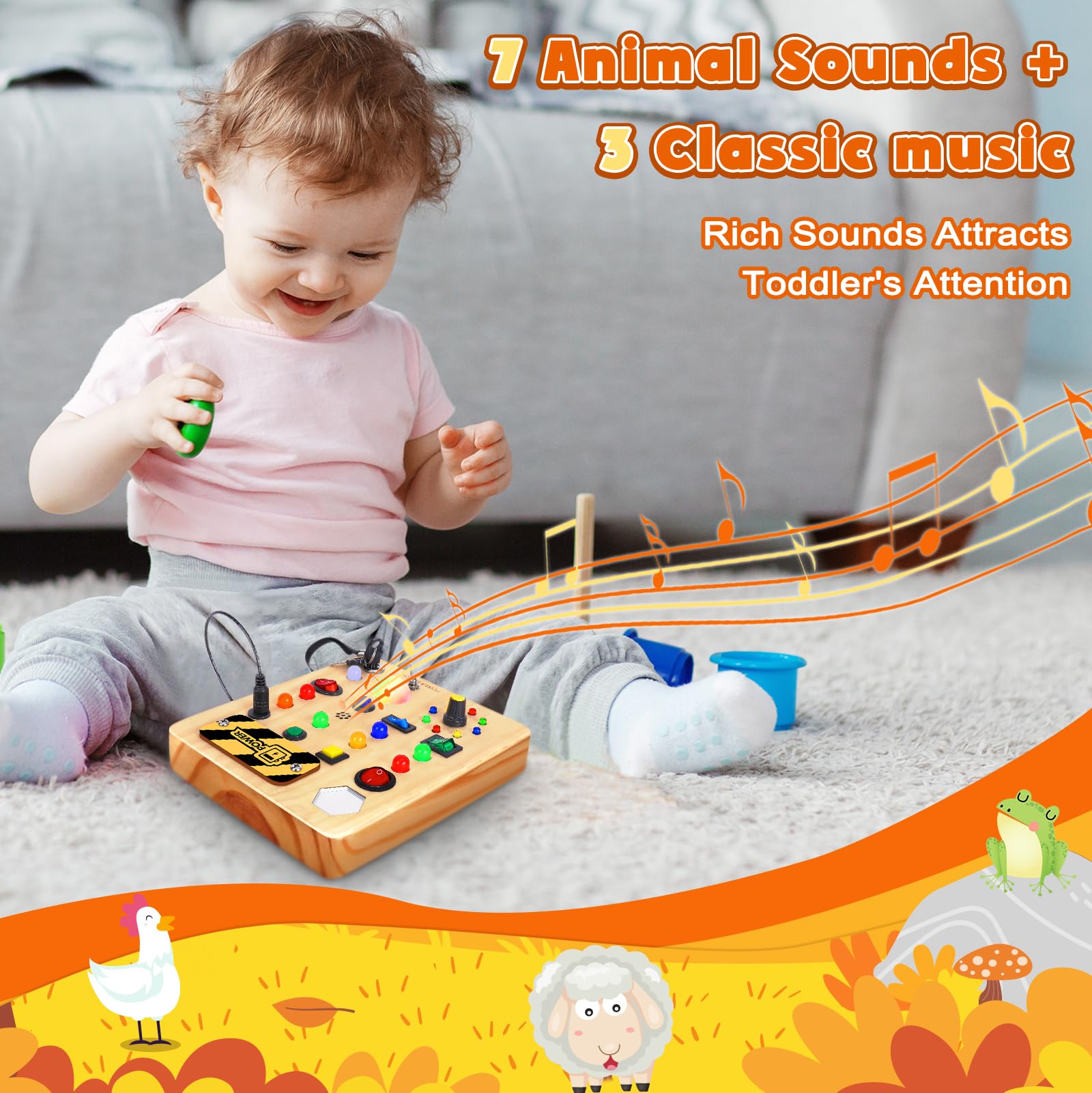 Three songs and animal sounds engage auditory learning during travel.