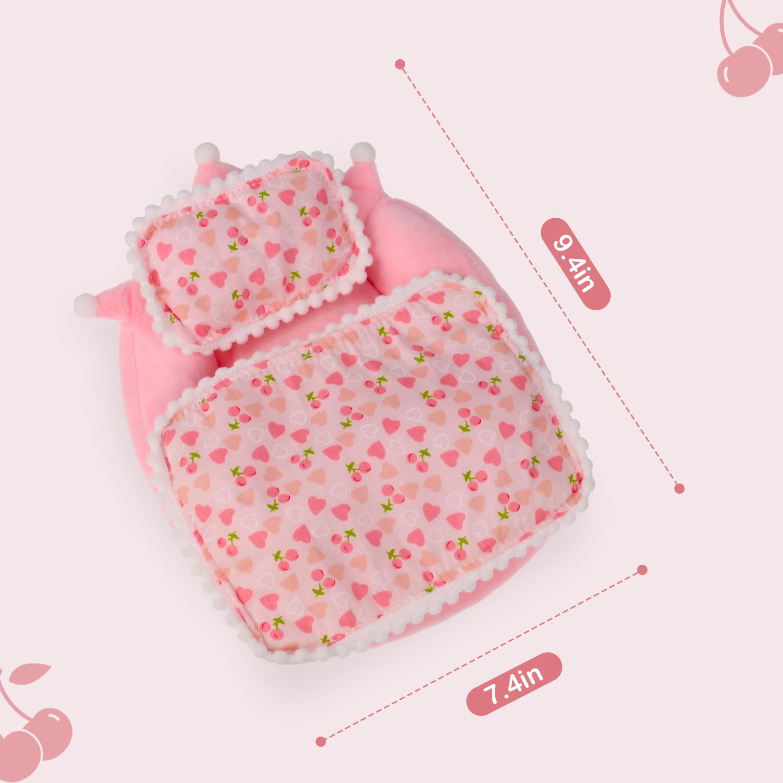 Tintinwiwigo Doll bedroom setup with bed creates a colorful, realistic play area.