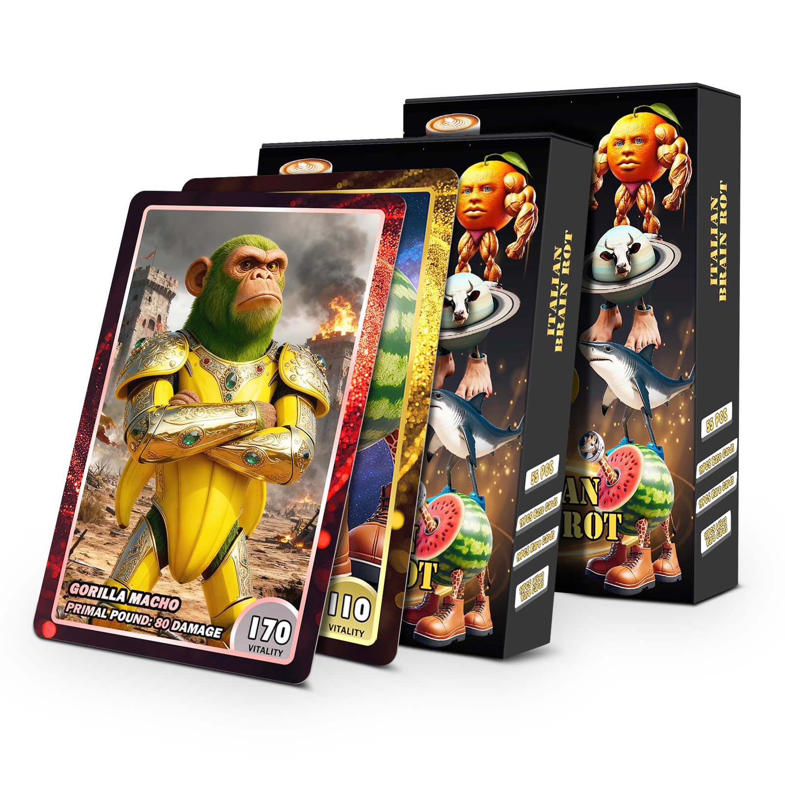 Tintinwiwigo Italian Brainrot Card featuring Tralalero Tralala for playful collecting.