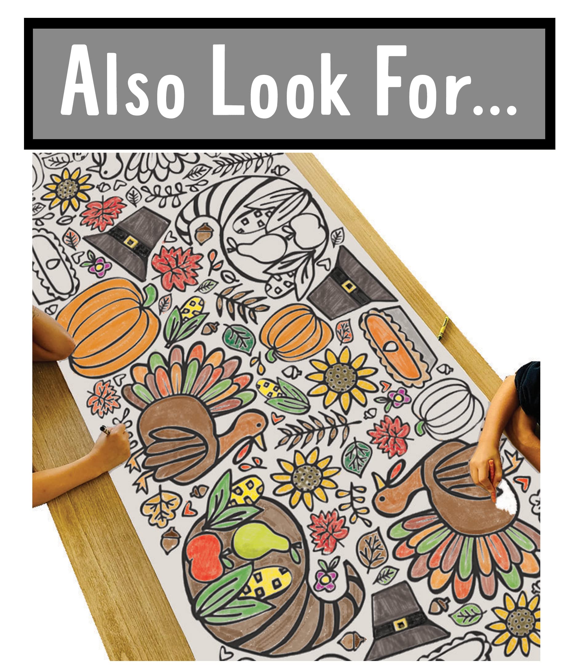 Tiny Expressions autumn coloring banner becomes a memorable keepsake for home.