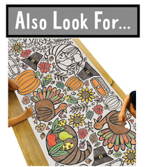 Tiny Expressions autumn coloring banner becomes a memorable keepsake for home.