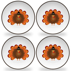 Tiny Expressions turkey-design plates for kids add festive fun to meals