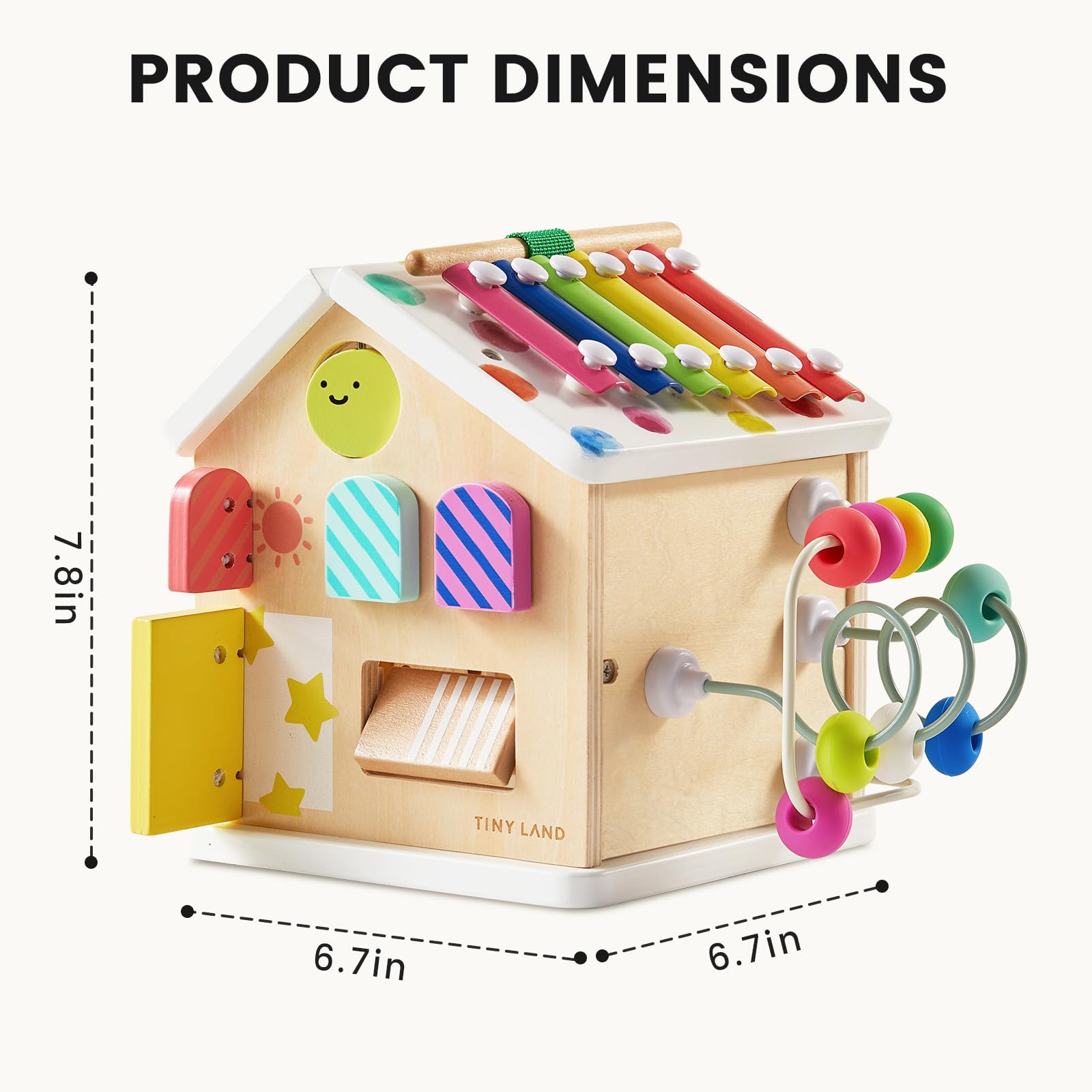 Tiny Land 9-in-1 cube includes built-in storage for easy cleanup.