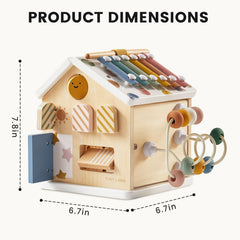 Tiny Land 9-in-1 sturdy wooden construction: durable and safe for busy toddlers.