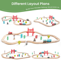 Tiny Land beech wood with hand-sanded edges supports gentle toddler play