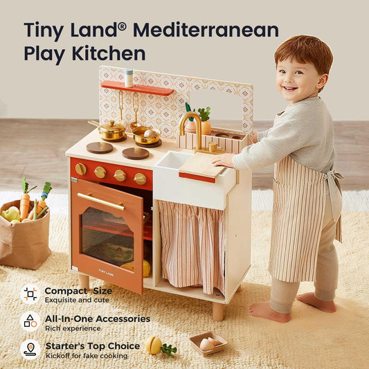 Tiny Land cutting food set enabling realistic pretend meals