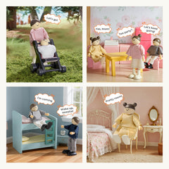 Tiny Land doll family daughter poseable figure supports creative storytelling.