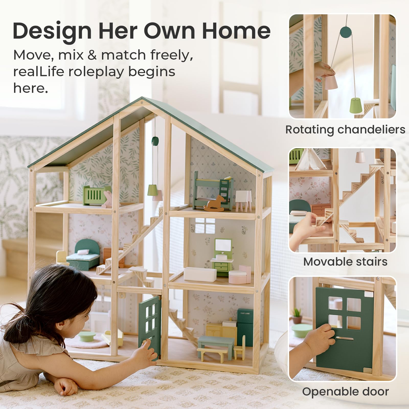 Tiny Land dollhouse makes a wonderful gift for young builders.