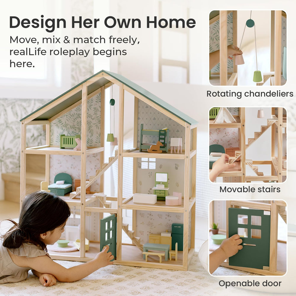 Tiny Land dollhouse makes a wonderful gift for young builders.