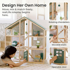 Tiny Land dollhouse makes a wonderful gift for young builders.