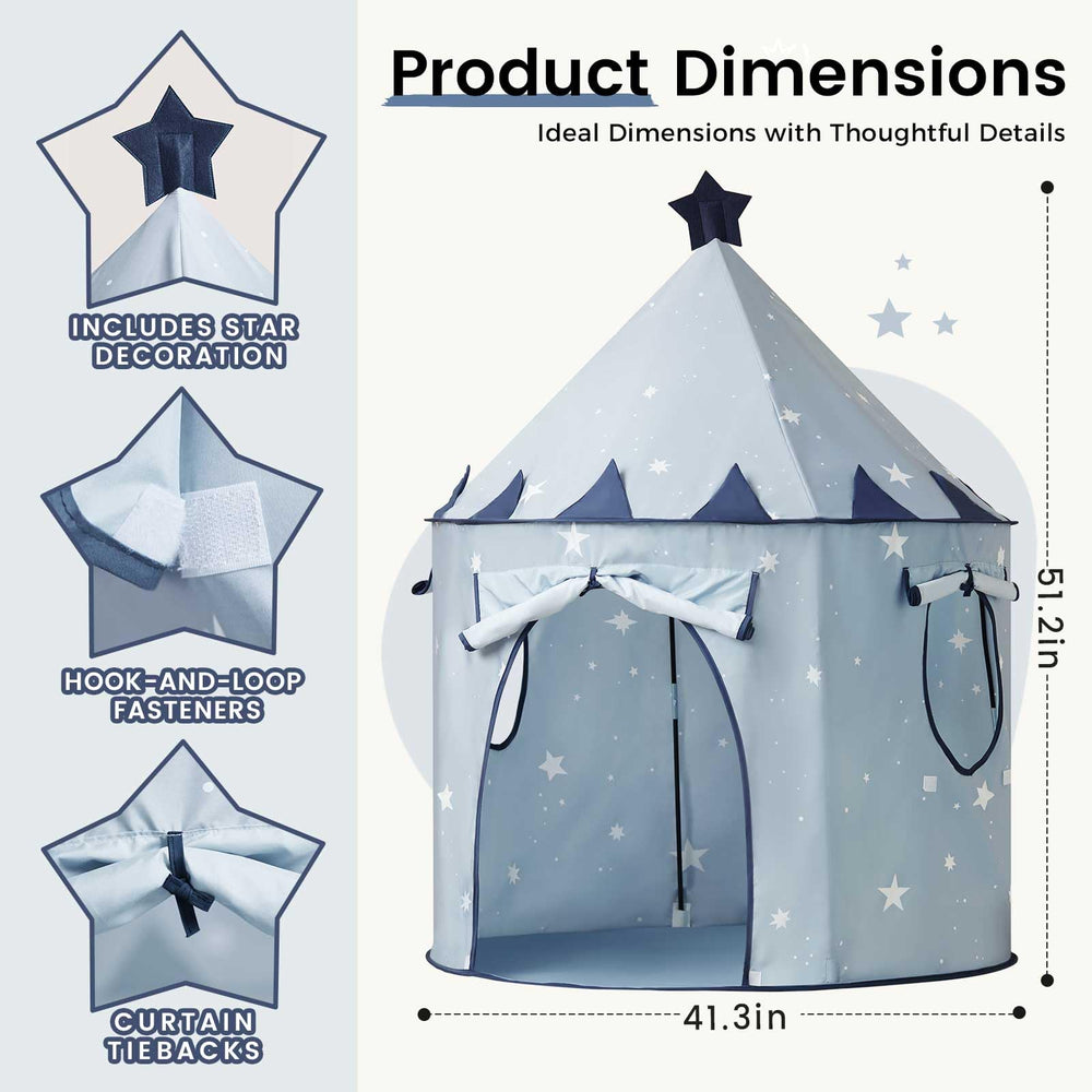Tiny Land Durable polyester material easy to clean after play.