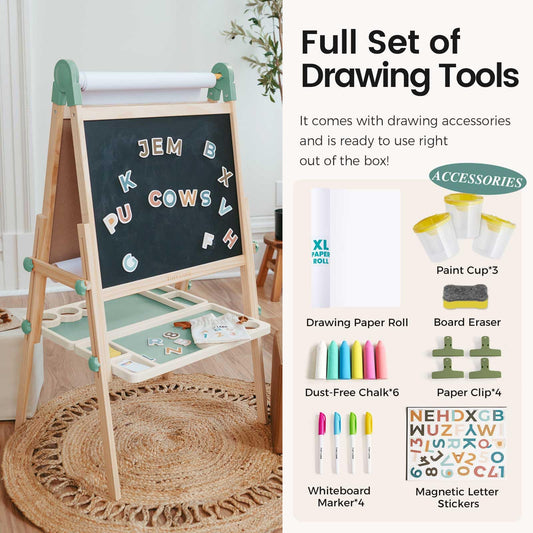 Tiny Land accessories kit with markers, chalk and magnets for the easel
