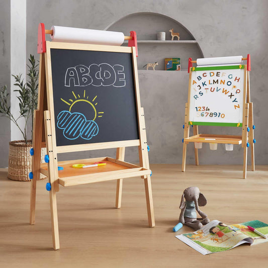 Tiny Land easel wooden drawing board for kids offers durable eco friendly art time
