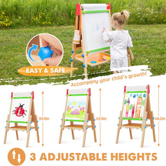 Tiny Land easel wooden trays provide convenient storage for supplies