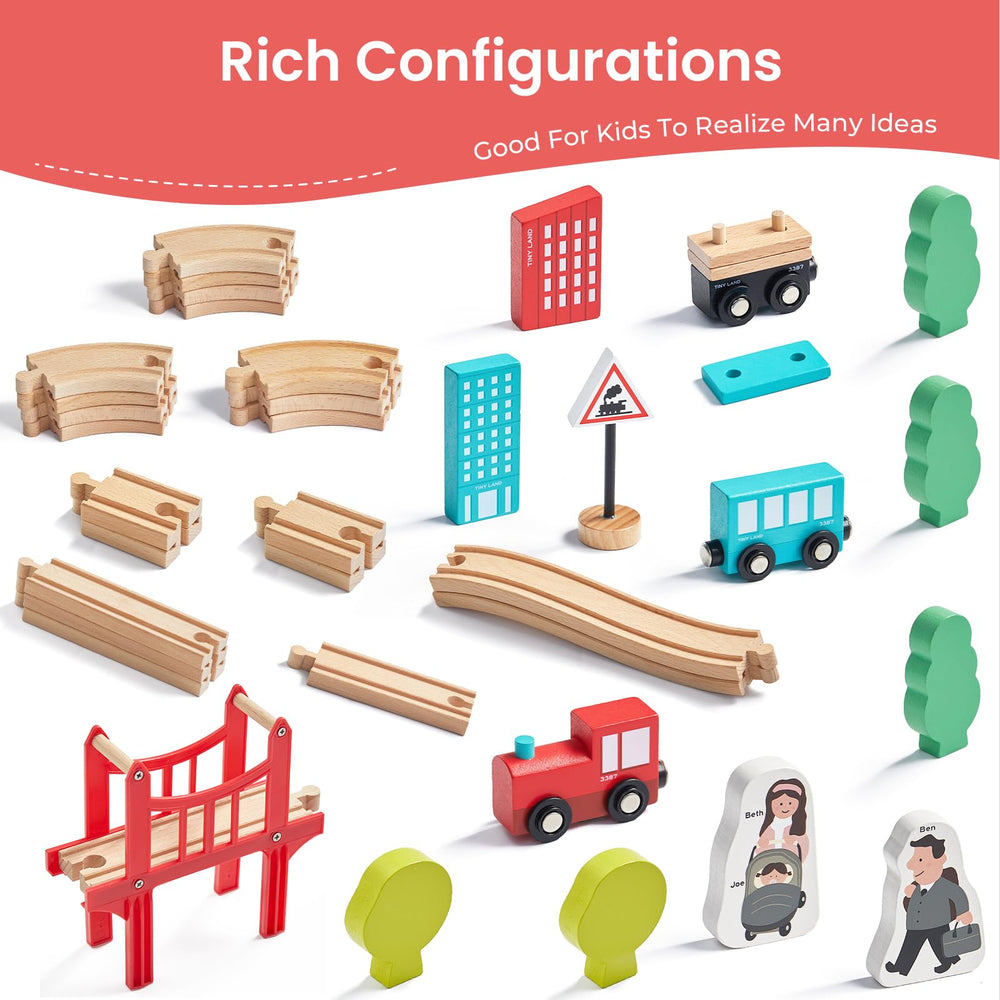 Tiny Land expandable track designs enable creative layouts for open-ended exploration