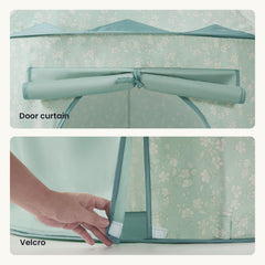 Tiny Land Kids Play Tent compact folded size for quick storage.