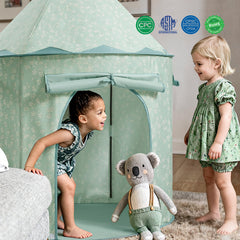 Tiny Land Play Tent reinforced stitching for lasting play.