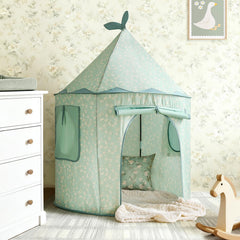 Tiny Land Play Tent soft fabric; lightweight and easy to wipe clean.