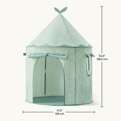 Tiny Land Kids Play Tent two windows; breathable design for airy play.