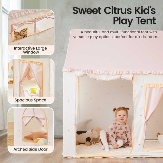 Tiny Land Kids Tent interior roomy for multiple kids.
