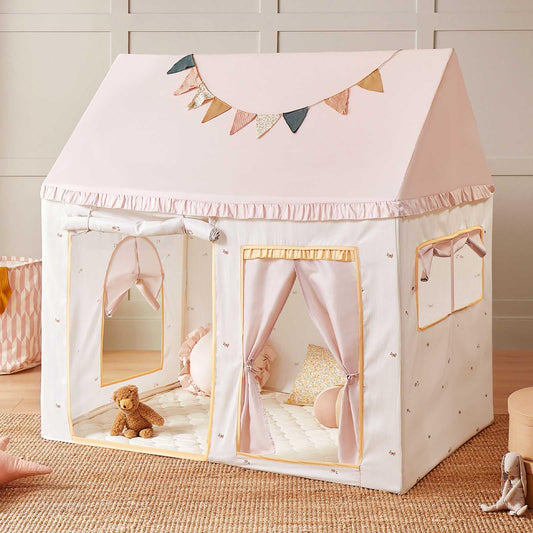 Tiny Land Kids Tent pink dream design creates a cozy play space.