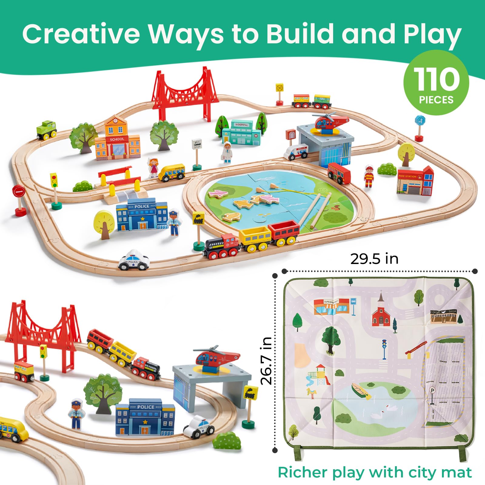 Tiny Land magnetic fishing game and puzzle add play variety