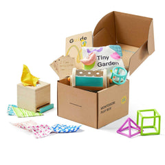 Tiny Land Montessori set overview encourages exploration through 4-in-1 play.
