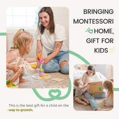 Tiny Land Montessori Toy Set color board book with visual cues during quiet time.