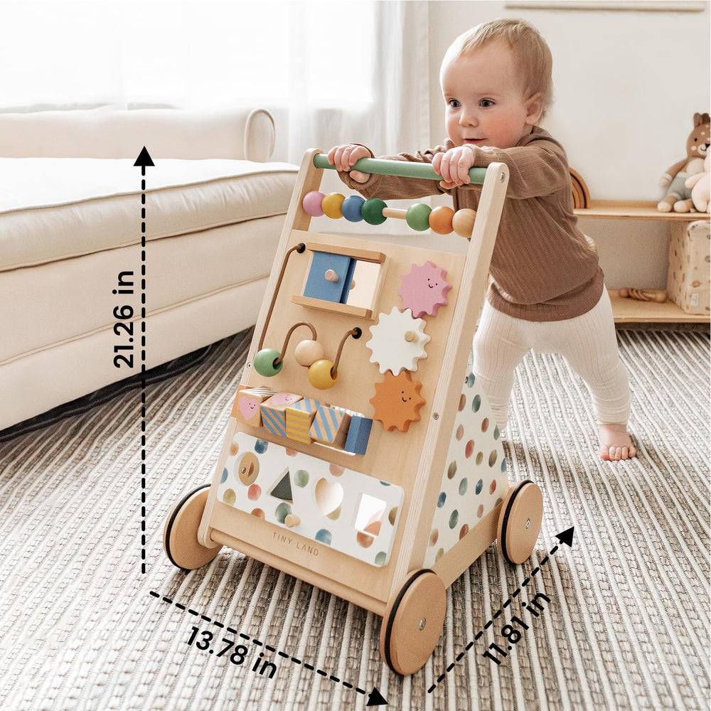 Tiny Land Morandi Walker modern design complements home decor for toddlers.
